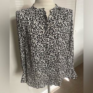 LOFT Leopard Blouse